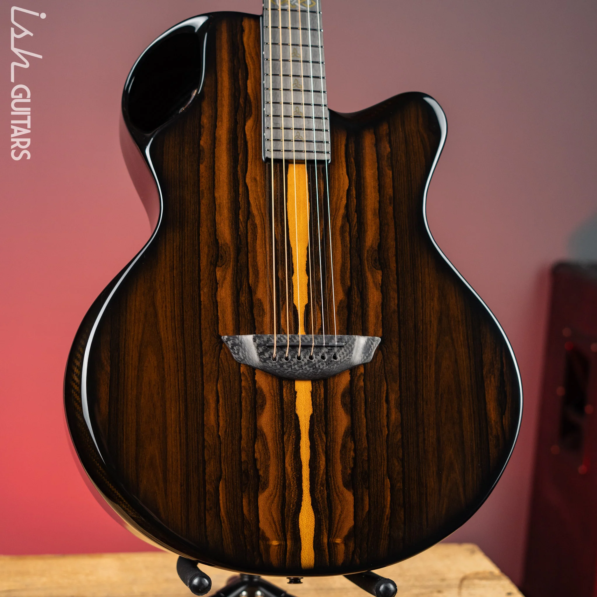 2021 Emerald X30 Jumbo Carbon Fiber Acoustic-Electric Guitar Ziricote Top