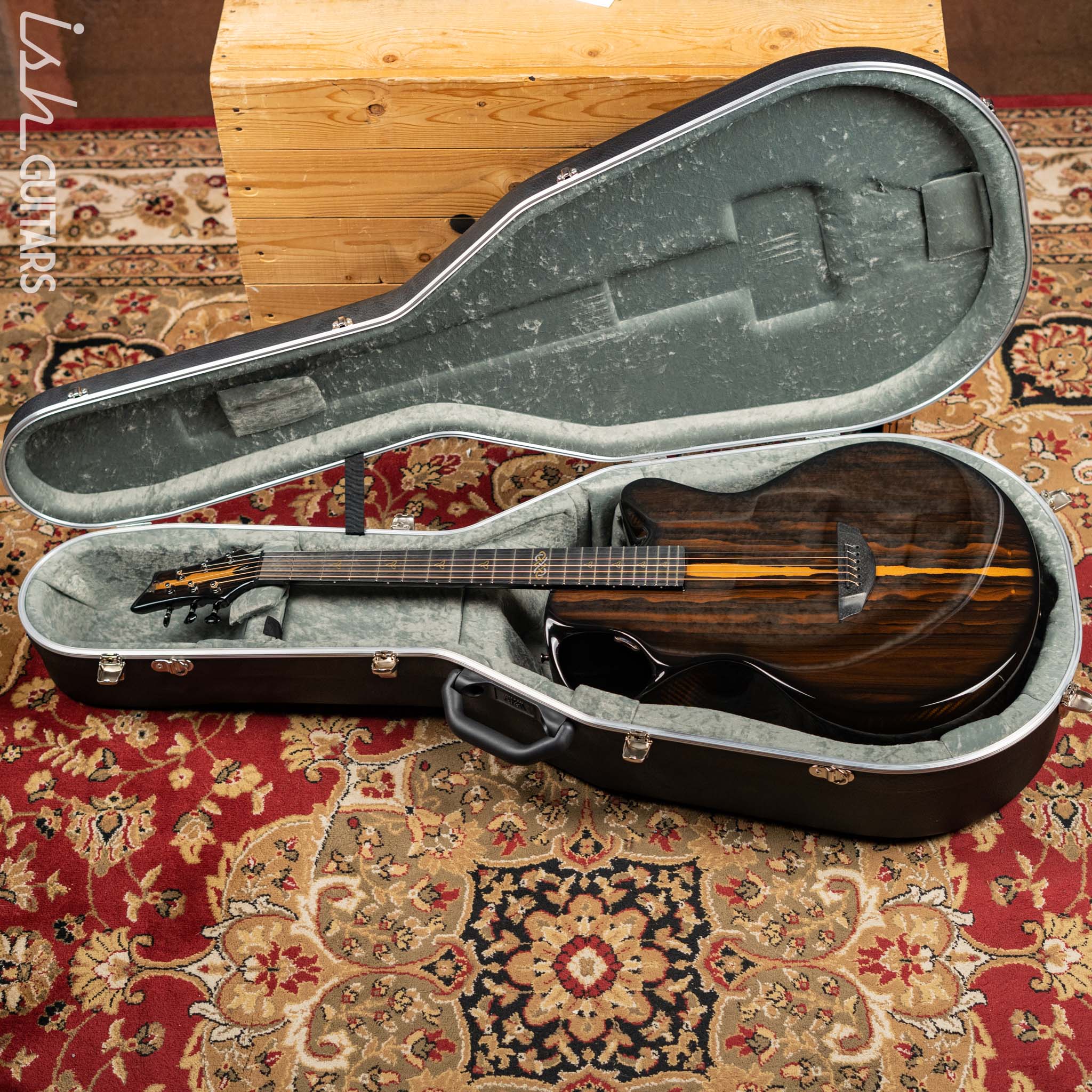2021 Emerald X30 Jumbo Carbon Fiber Acoustic-Electric Guitar Ziricote Top - Image 14