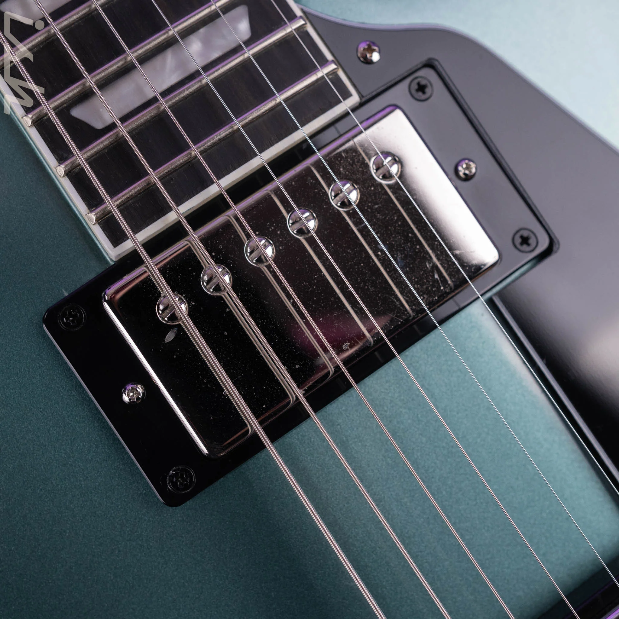 2021 Epiphone Les Paul Modern Electric Guitar Faded Pelham Blue - Image 7