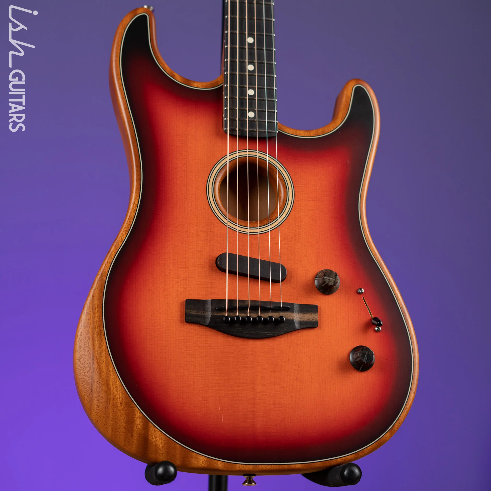 2021 Fender Acoustasonic Stratocaster Acoustic-Electric Guitar 3-Color Sunburst