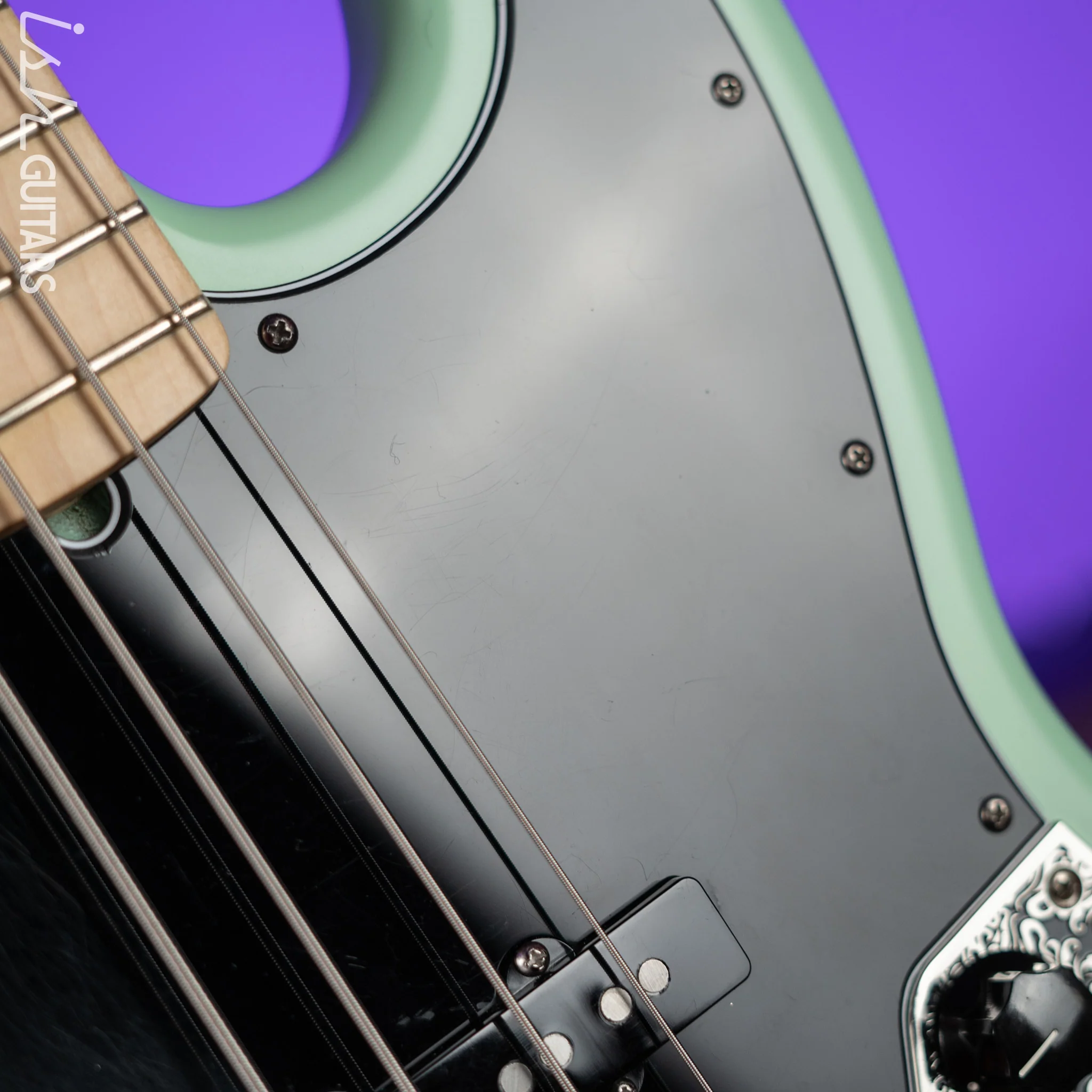 2021 Fender American Performer Jazz Bass Seafoam Green Satin - Image 6