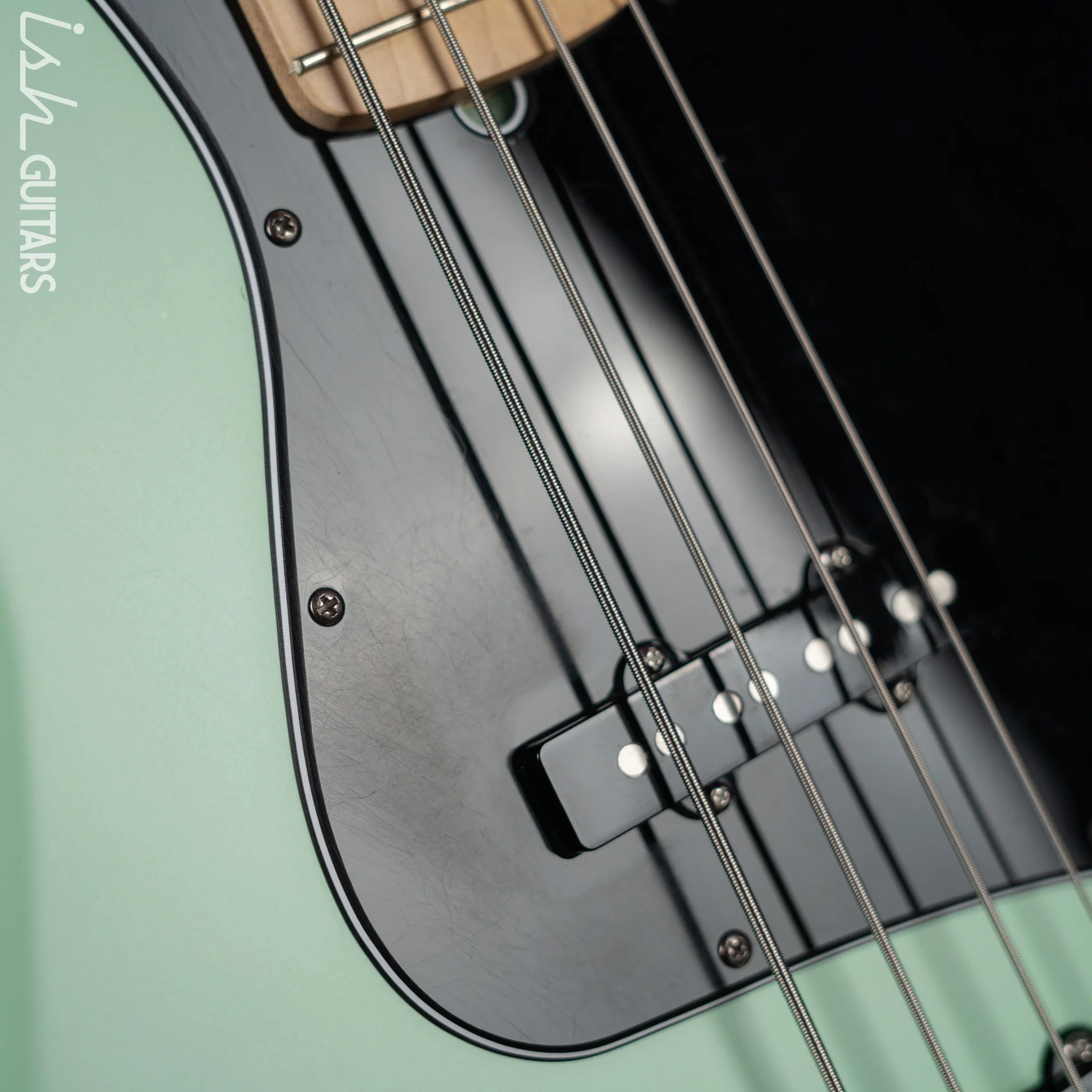 2021 Fender American Performer Jazz Bass Seafoam Green Satin - Image 7