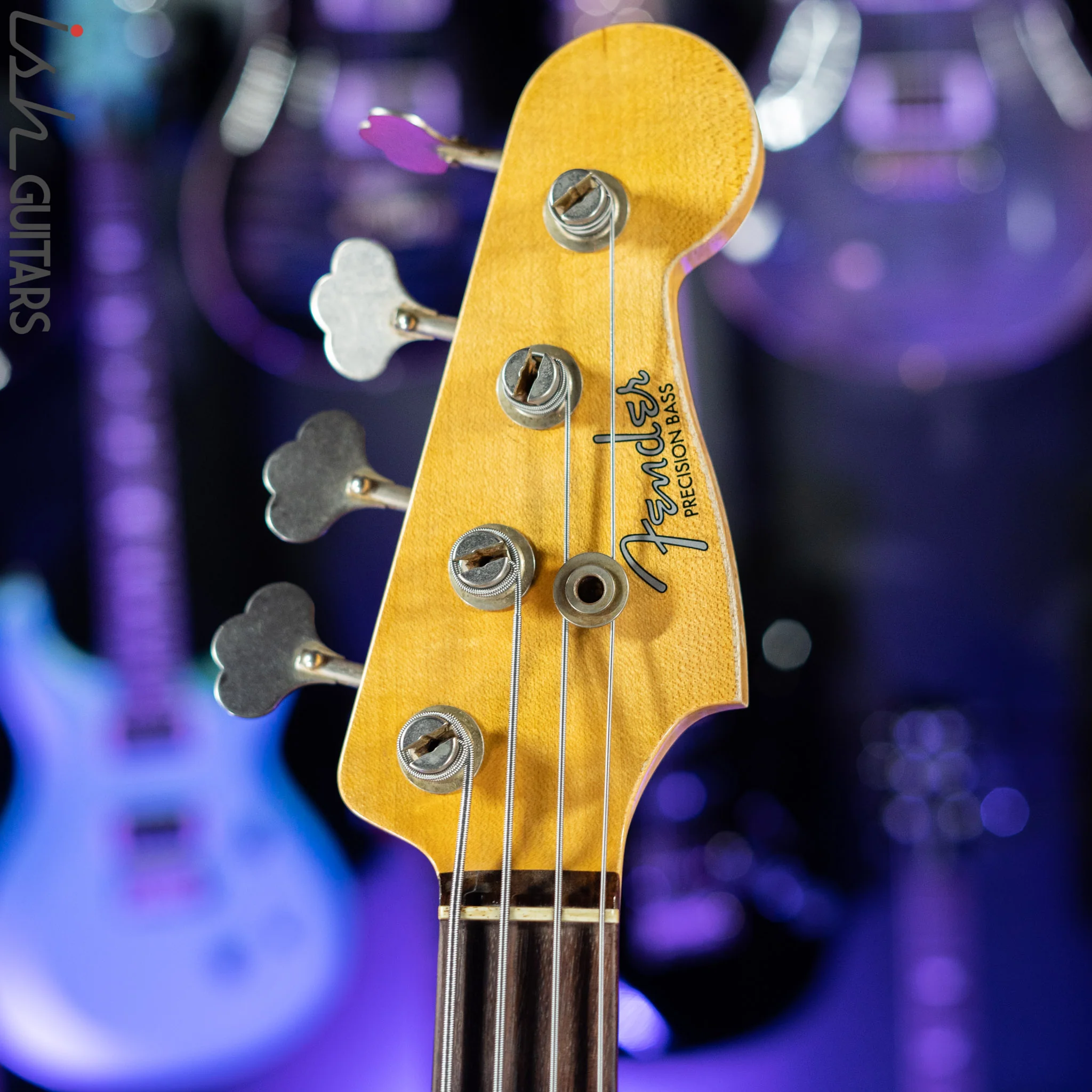 2021 Fender Custom Shop '60 Precision Bass Heavy Relic Black - Image 5