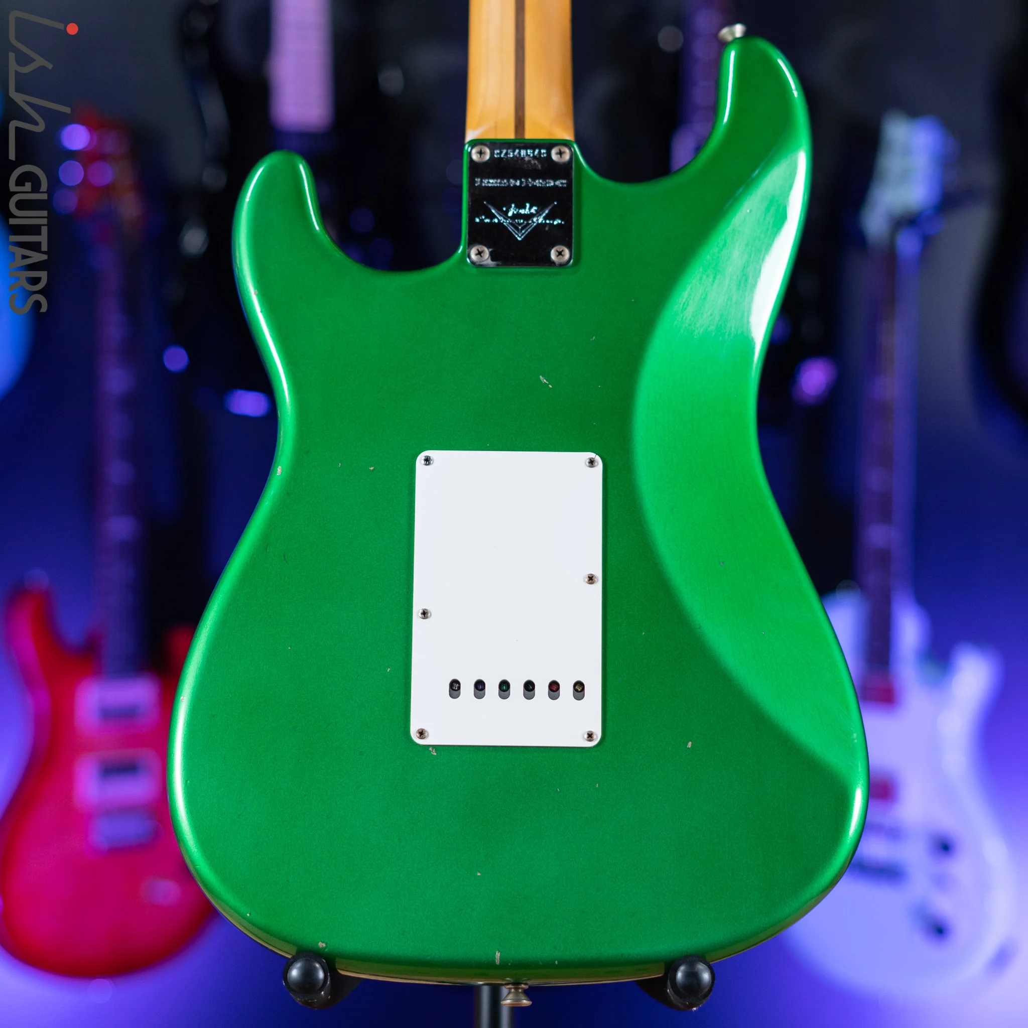 2021 Fender LTD ‘58 Stratocaster Journeyman Candy Green Relic - Image 7