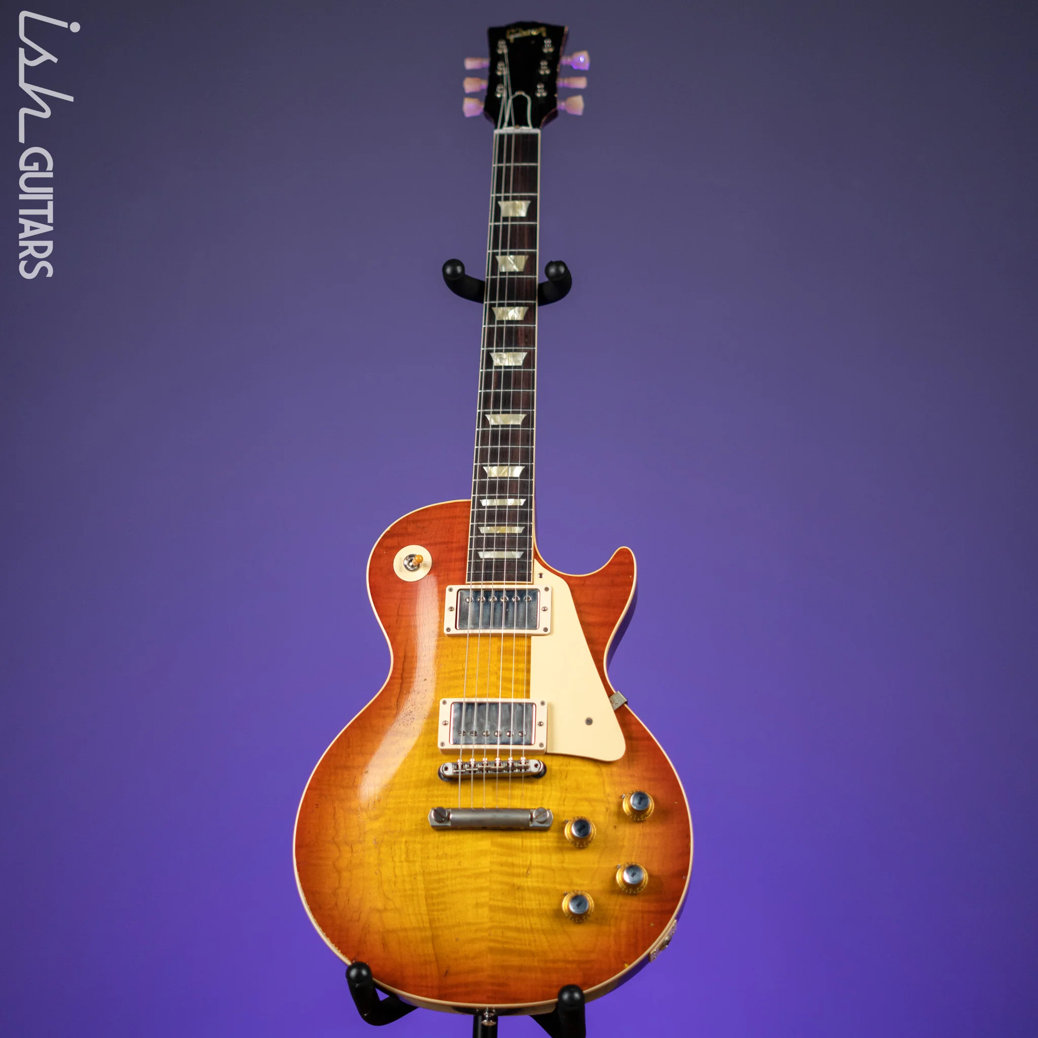 2021 Gibson Custom 1960 Les Paul Standard Murphy Lab Tangerine Burst Heavy Aged - Image 2
