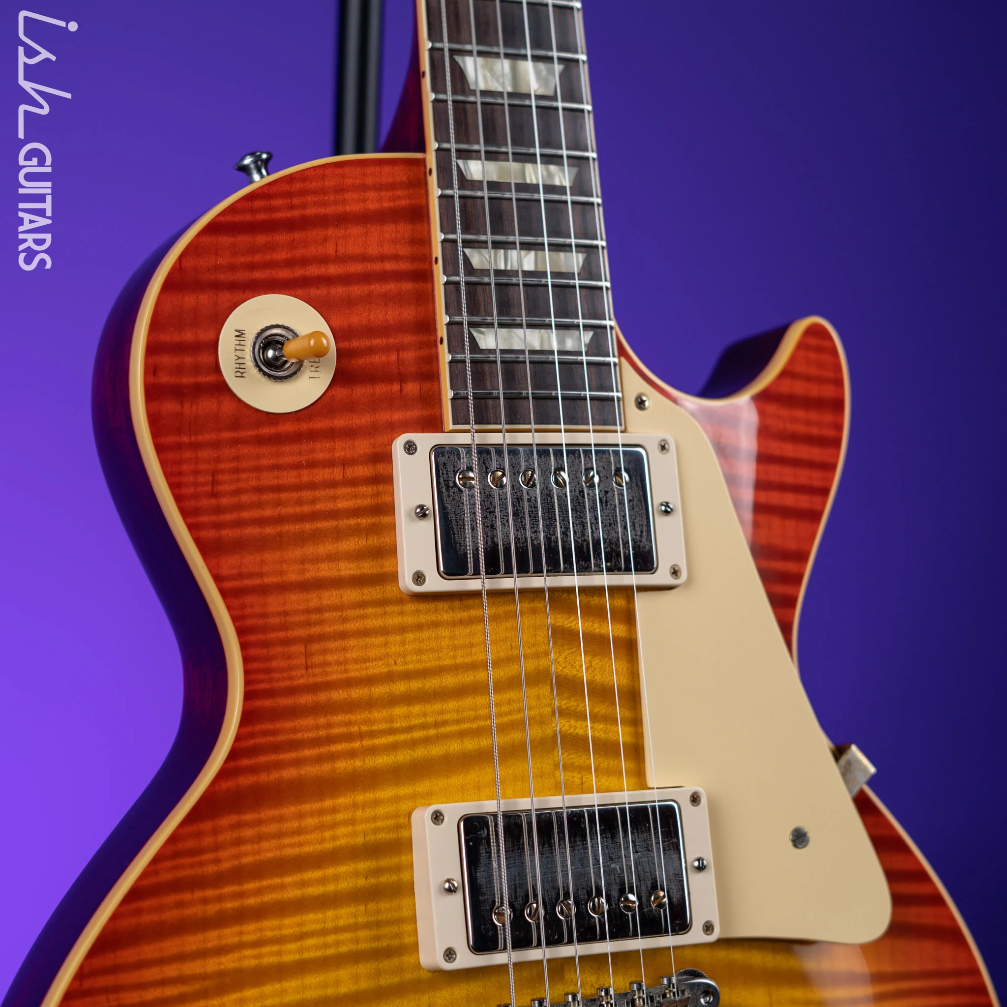 2021 Gibson Custom Shop ‘59 Les Paul Standard Reissue VOS Orange Lemon Fade - Image 3
