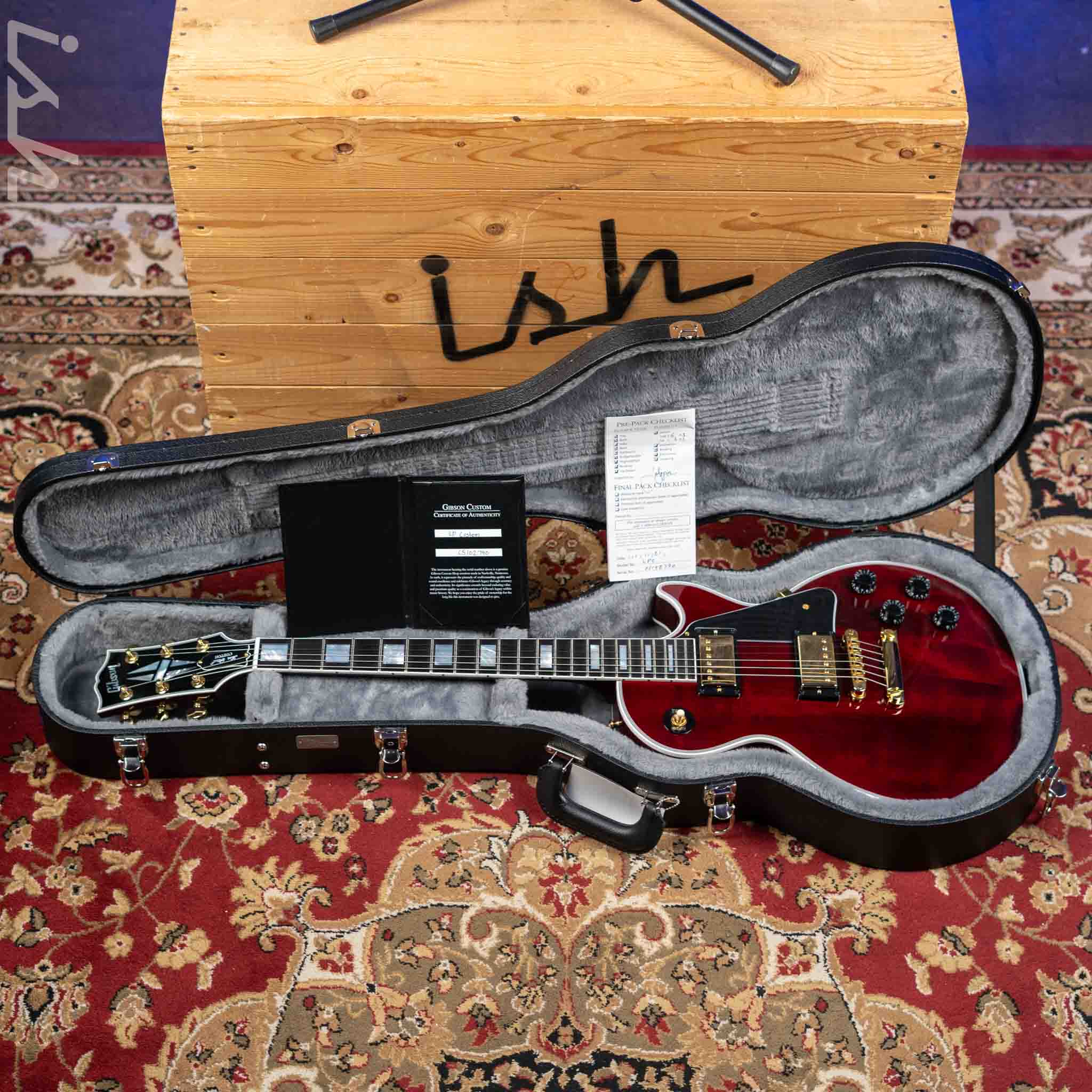 2021 Gibson Les Paul Custom Wine Red w/ Gold Hardware - Image 11