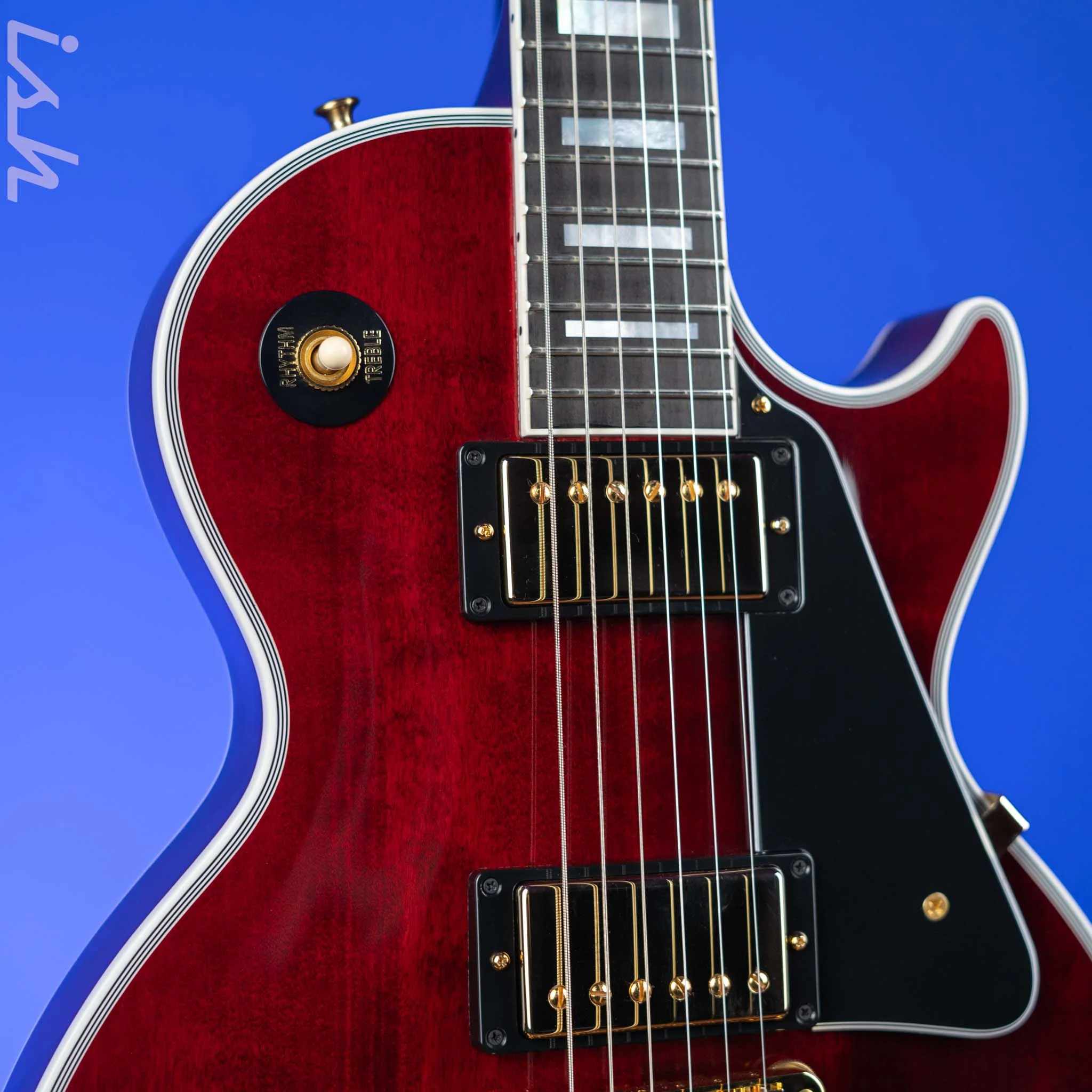 2021 Gibson Les Paul Custom Wine Red w/ Gold Hardware - Image 3