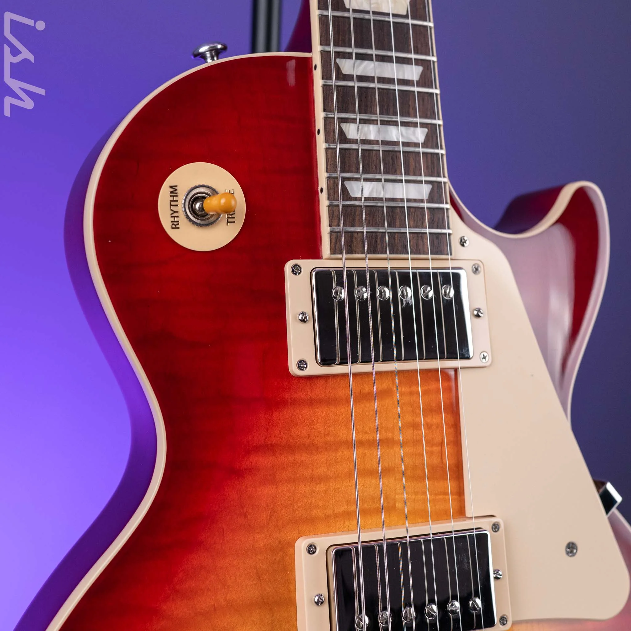 2021 Gibson Original Collection Wildwood Select Les Paul Standard ‘50s Dark Cherry Burst - Image 3