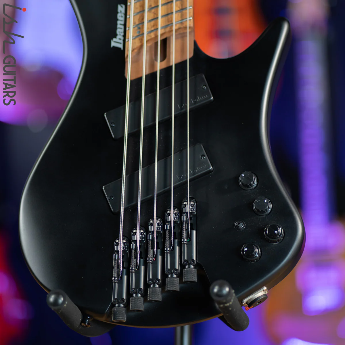 Ibanez EHB1005MS Headless Bass Flat Black - Image 4