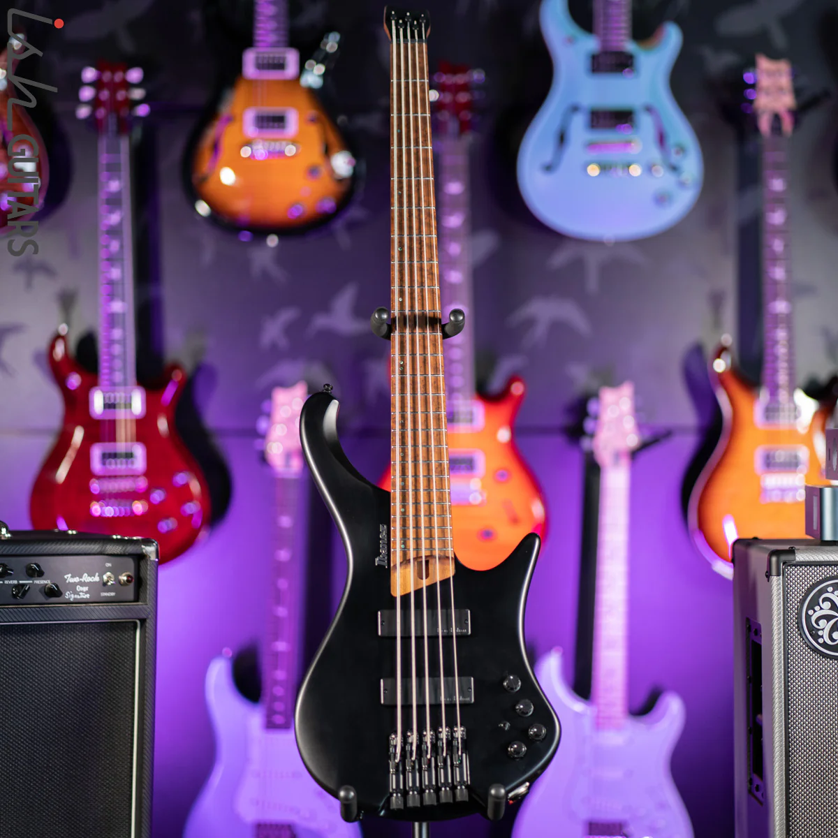 Ibanez EHB1005 5-String Headless Bass Black Flat - Image 2