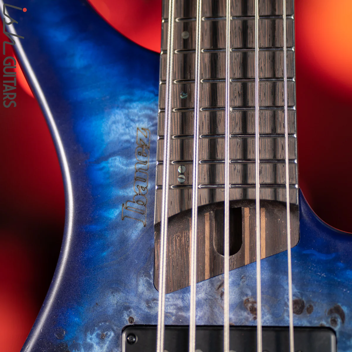 Ibanez EHB1505 5-String Bass Guitar Pacific Blue Burst - Image 6