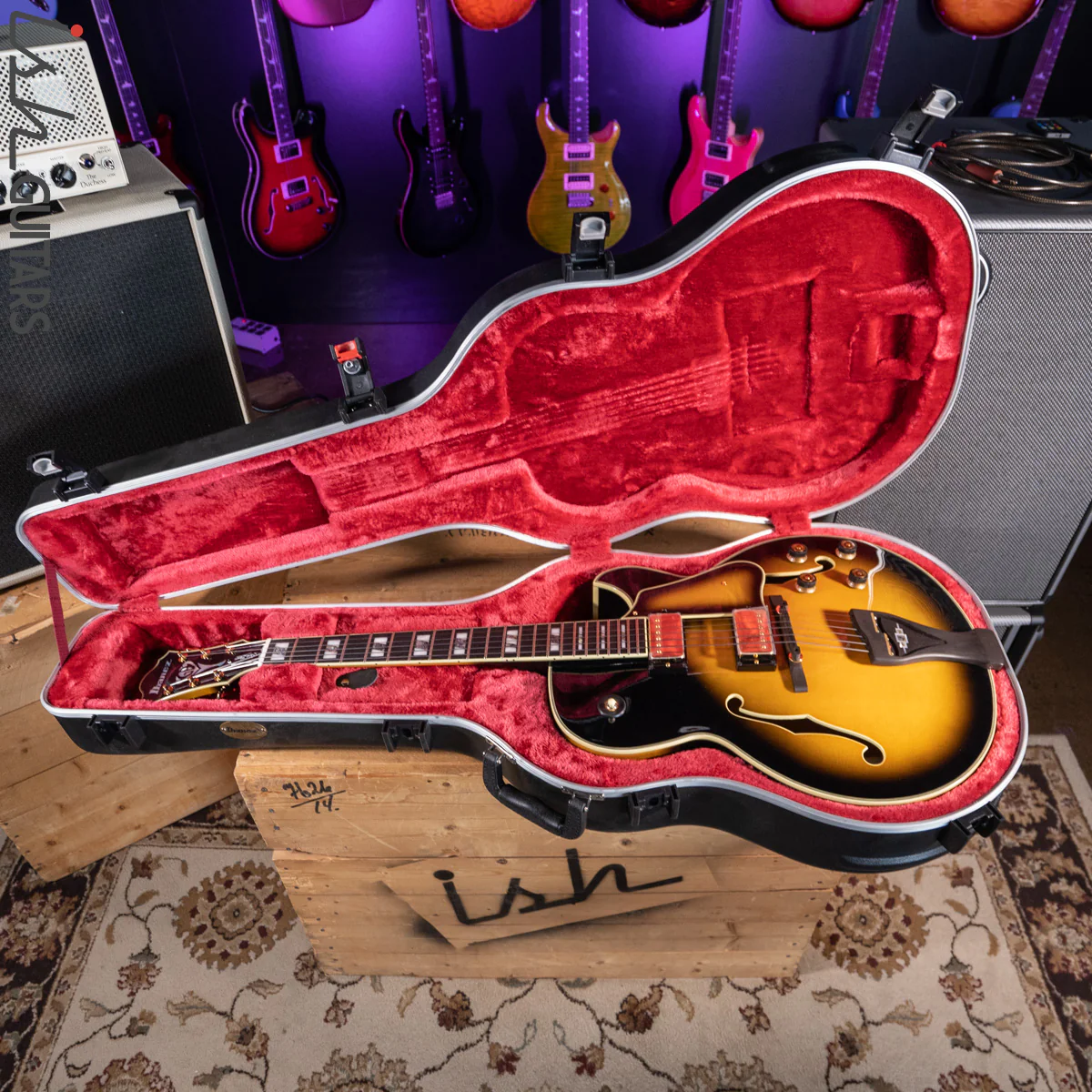 Ibanez LGB300 George Benson Signature Yellow Sunburst - Image 13