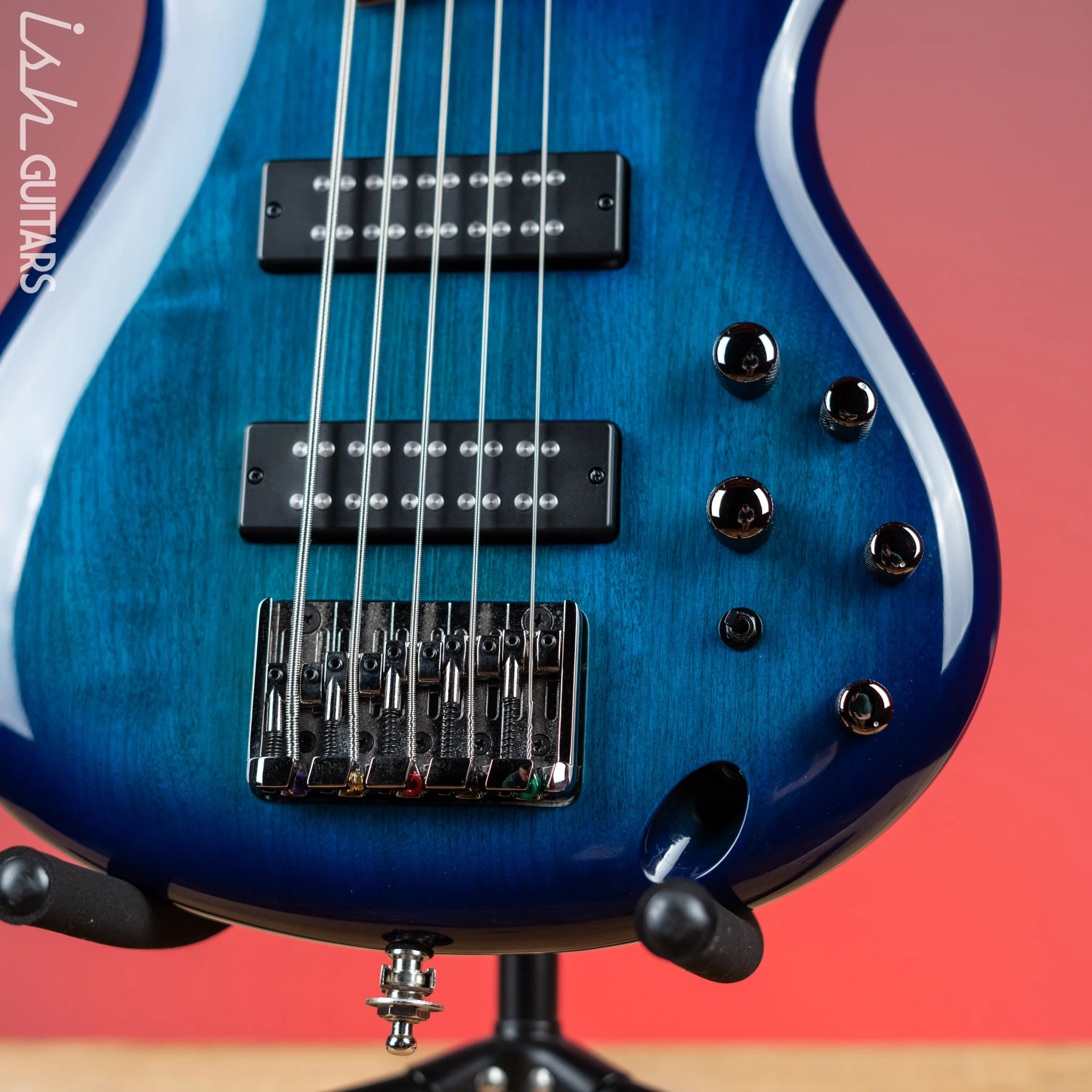 2021 Ibanez SDGR SR375E Sapphire Blue - Image 4