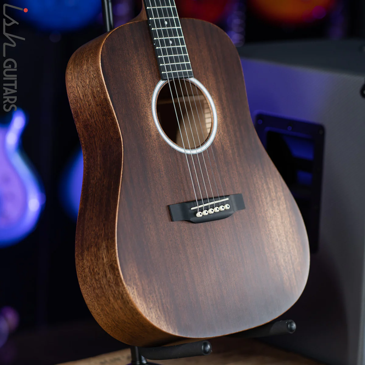 Martin DJr-10E Streetmaster Natural Sapele - Image 5