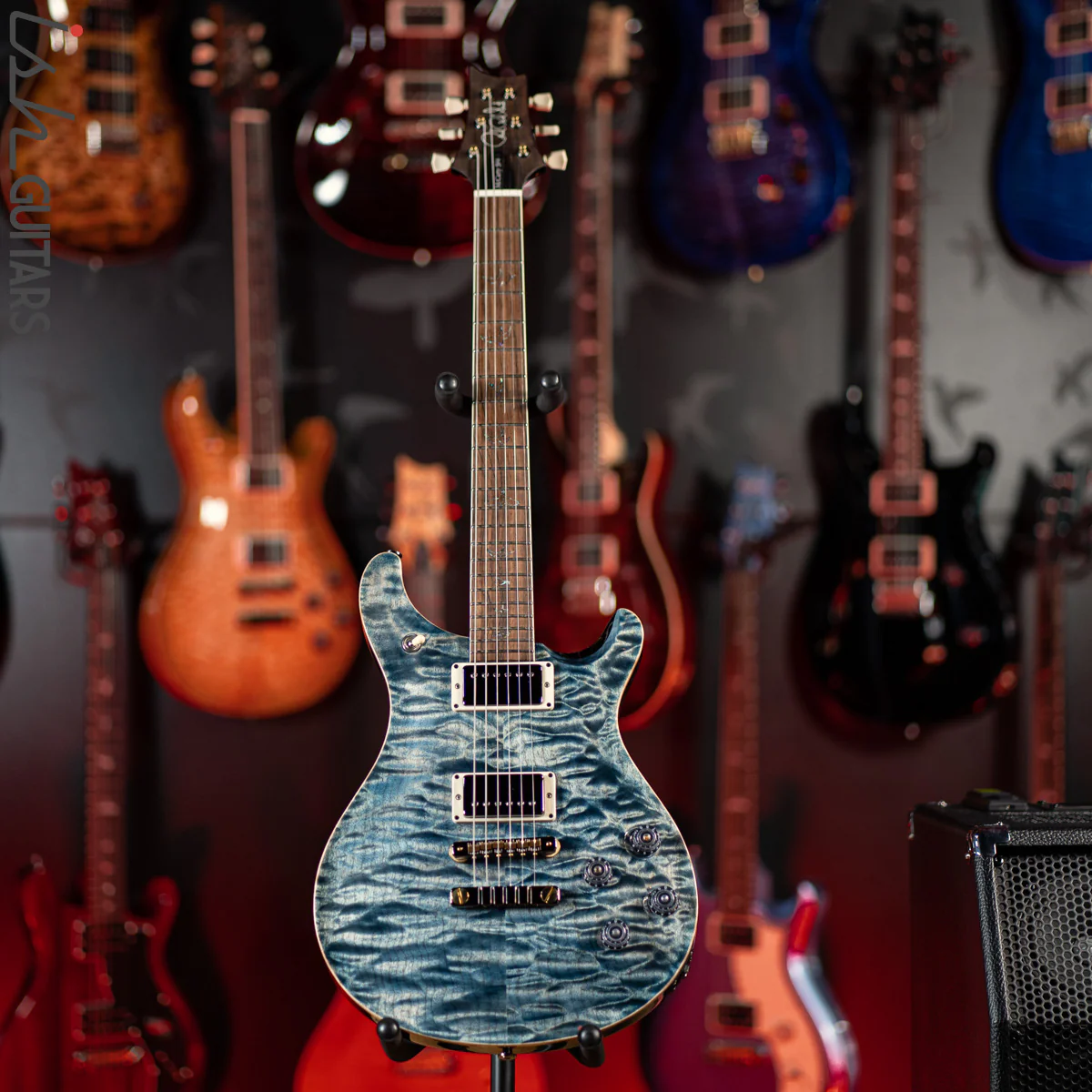 PRS McCarty 594 Wood Library Faded Whale Blue 10 Top Quilt - Image 2