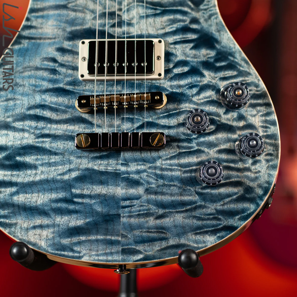PRS McCarty 594 Wood Library Faded Whale Blue 10 Top Quilt - Image 4