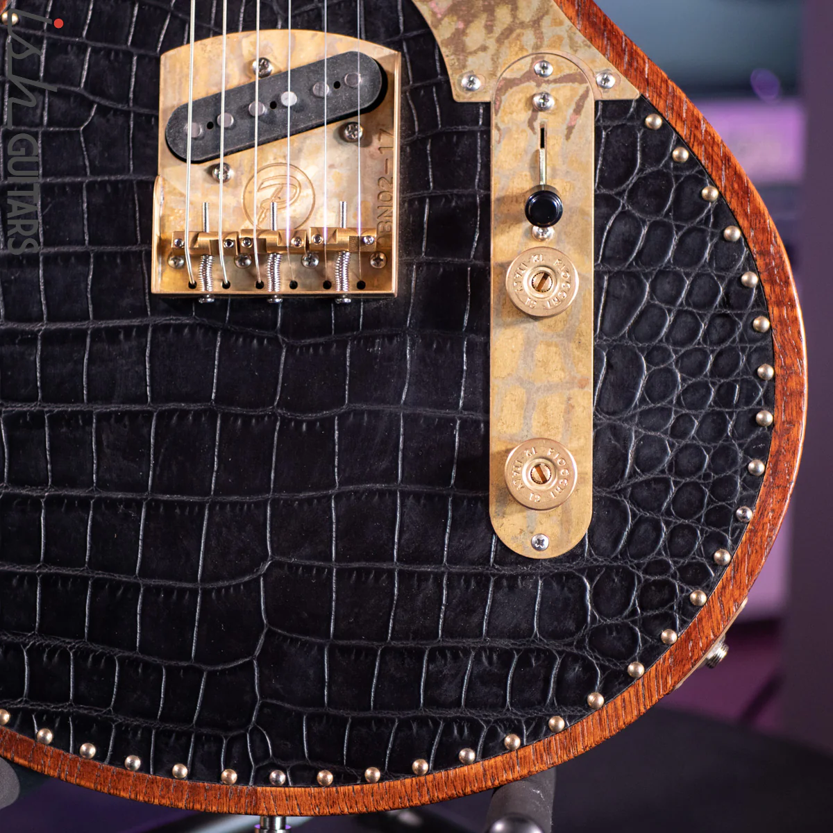 2021 Paoletti Richard Fortus Signature Black Leather Top Jr (PWHBJ01RF) - Image 3