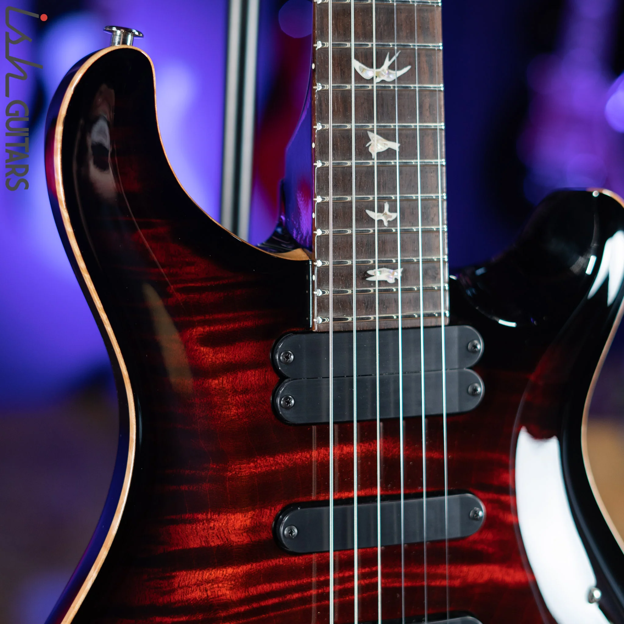 2021 PRS 509 Fire Red Burst Electric Guitar - Image 3
