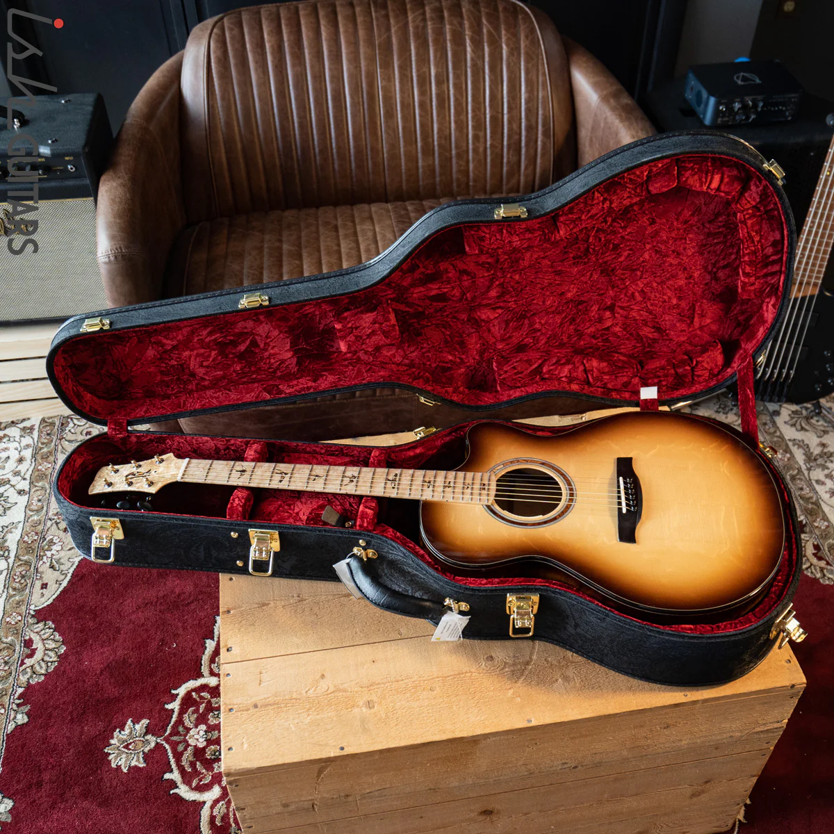 PRS Private Stock Angelus Acoustic Birdseye Mosaic Guitar - Image 20