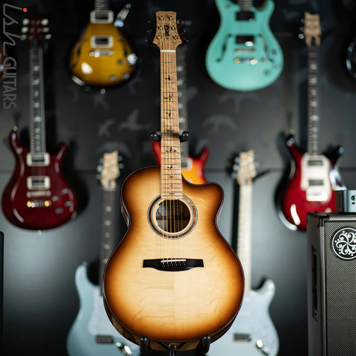 PRS Private Stock Angelus Acoustic Birdseye Mosaic Guitar - Image 3