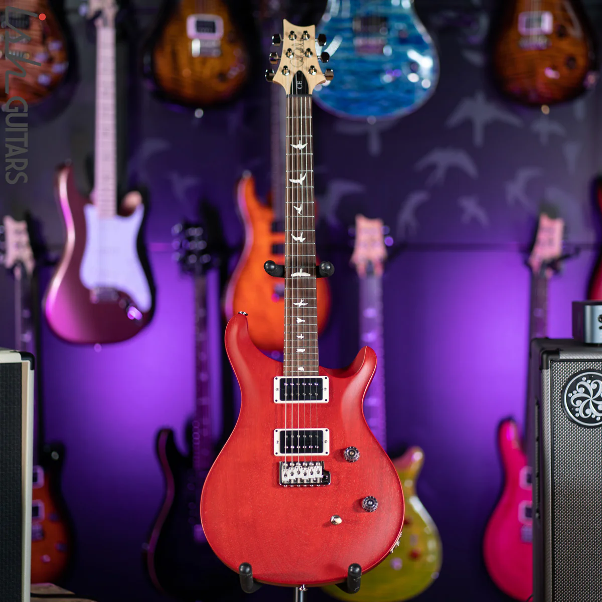 2021 PRS CE 24 Standard Satin Nitro Vintage Cherry - Image 2