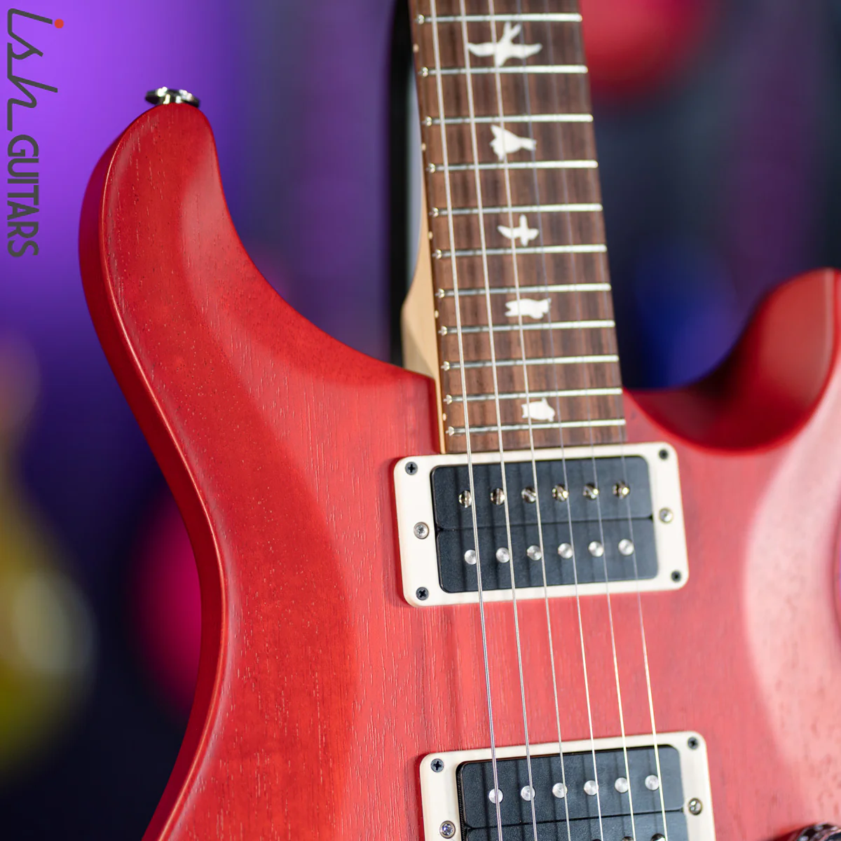 2021 PRS CE 24 Standard Satin Nitro Vintage Cherry - Image 3