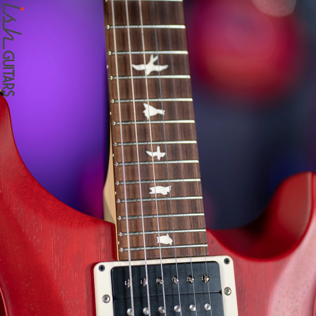 2021 PRS CE 24 Standard Satin Nitro Vintage Cherry - Image 5