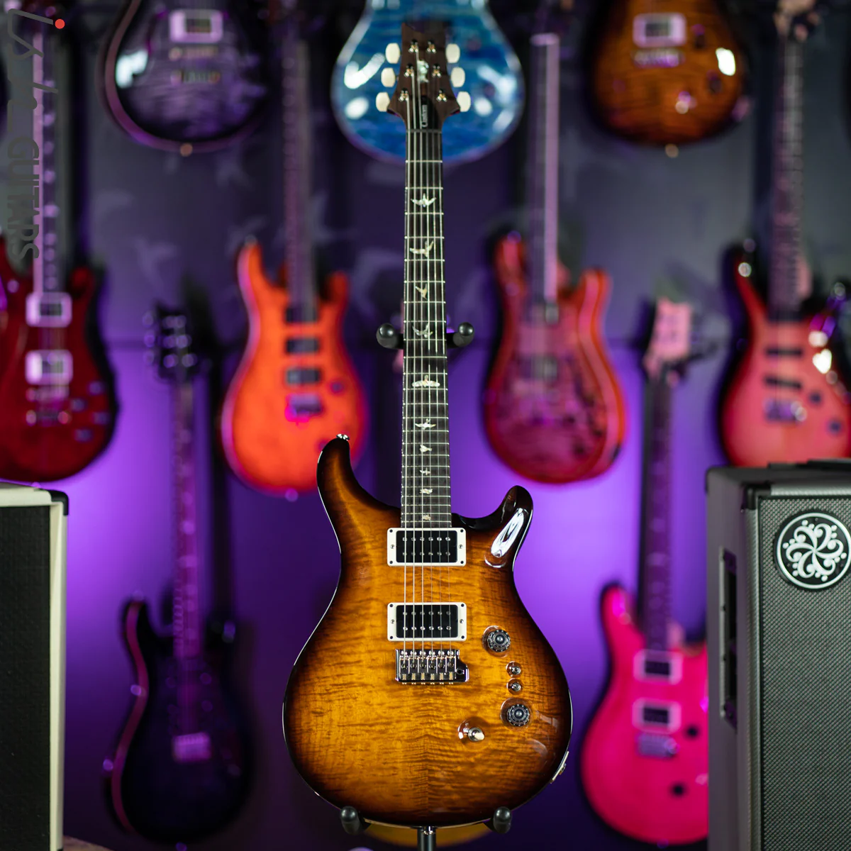 2020 PRS Custom 24 35th Anniversary Custom Color Amber Smokewrap - Image 2