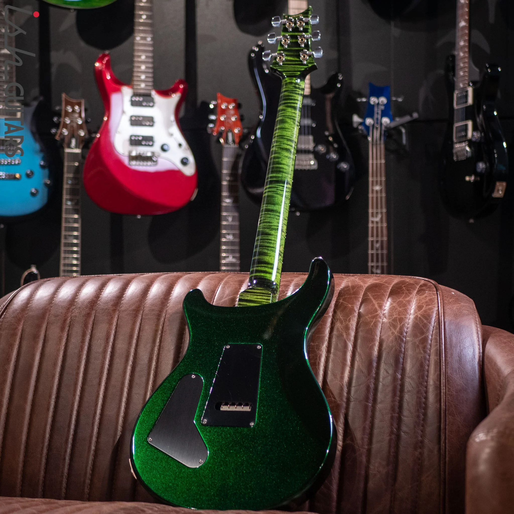 2021 PRS Custom 24 Floyd Rose Custom Color Emerald Green Metallic - Image 10