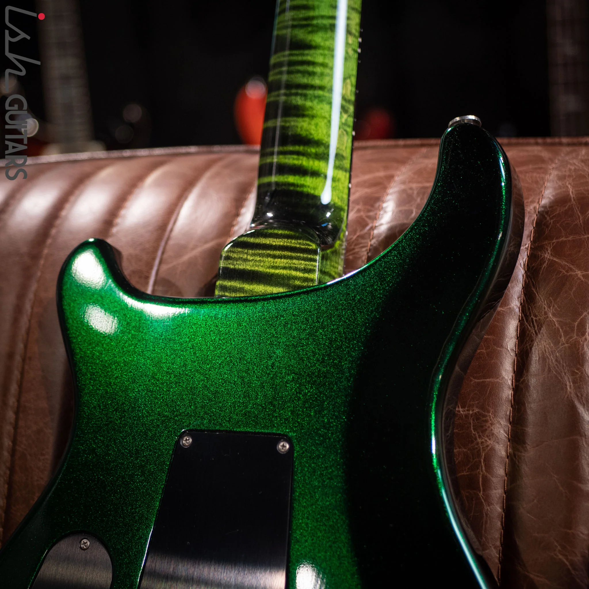 2021 PRS Custom 24 Floyd Rose Custom Color Emerald Green Metallic - Image 12