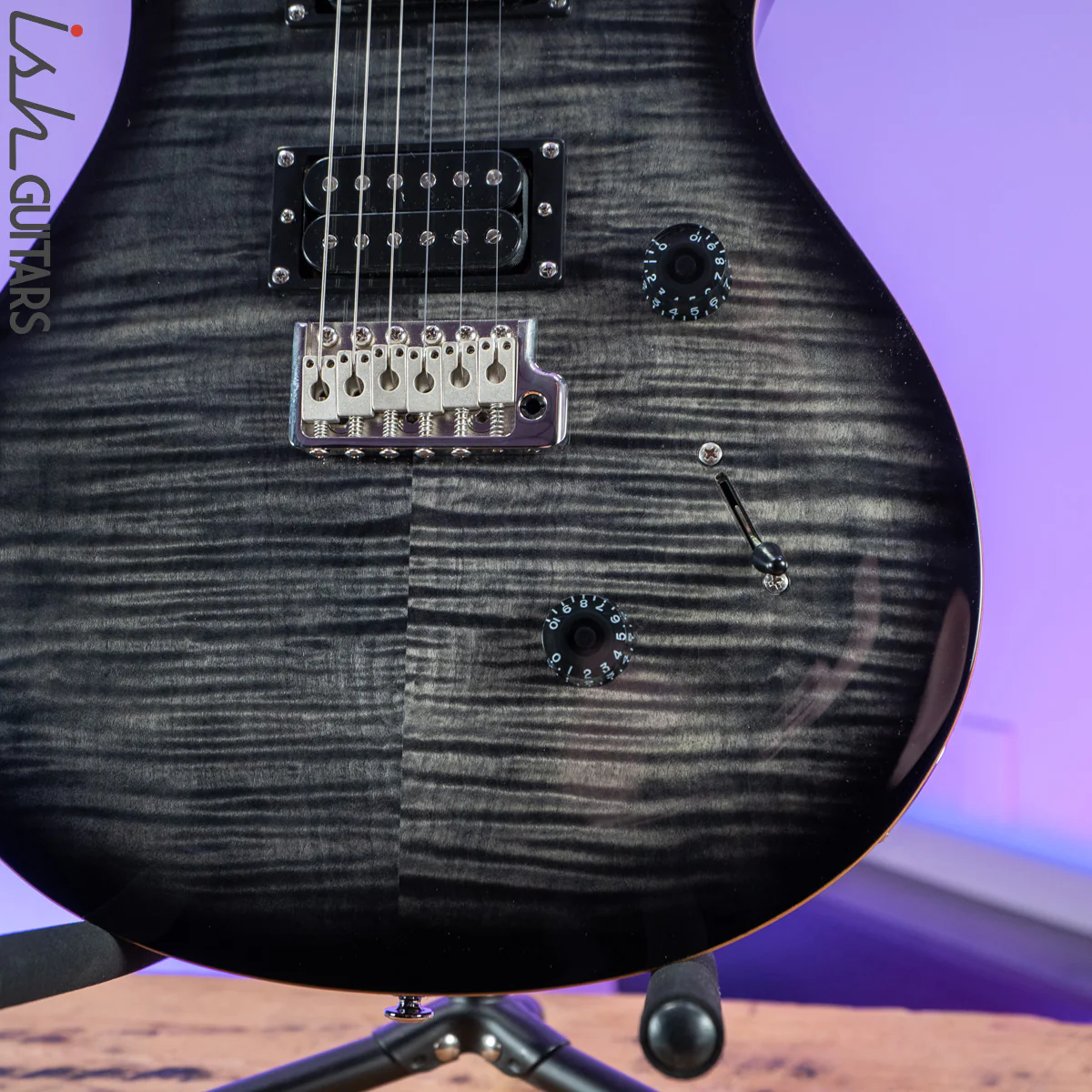 PRS SE Custom 24 Charcoal Burst - Image 4