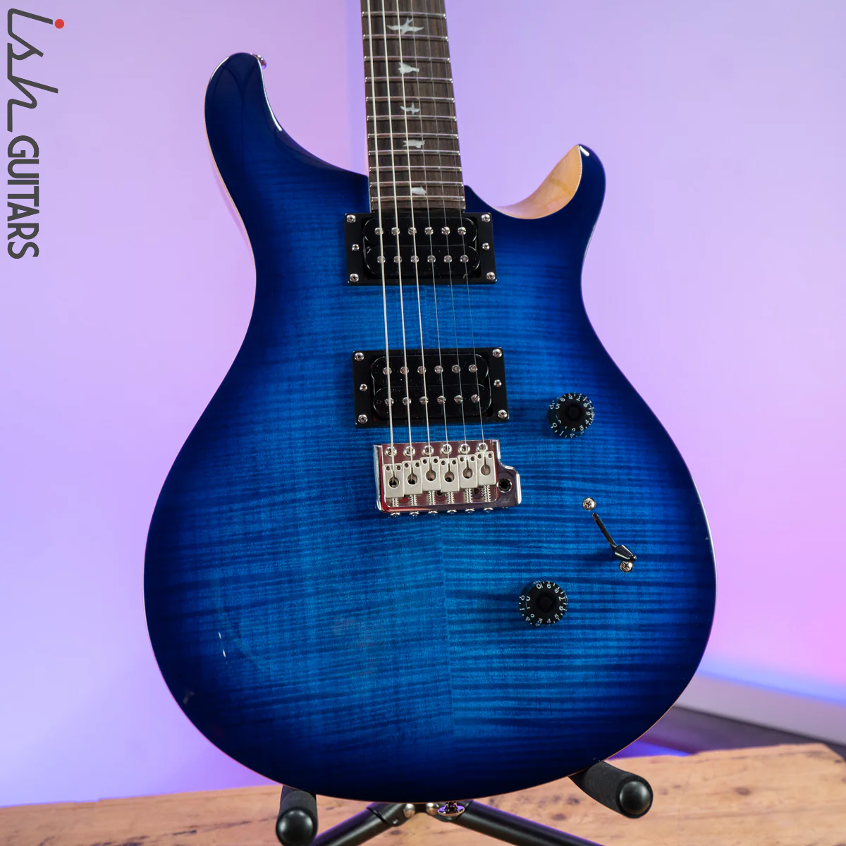 2021 PRS SE Custom 24 Faded Blue Burst