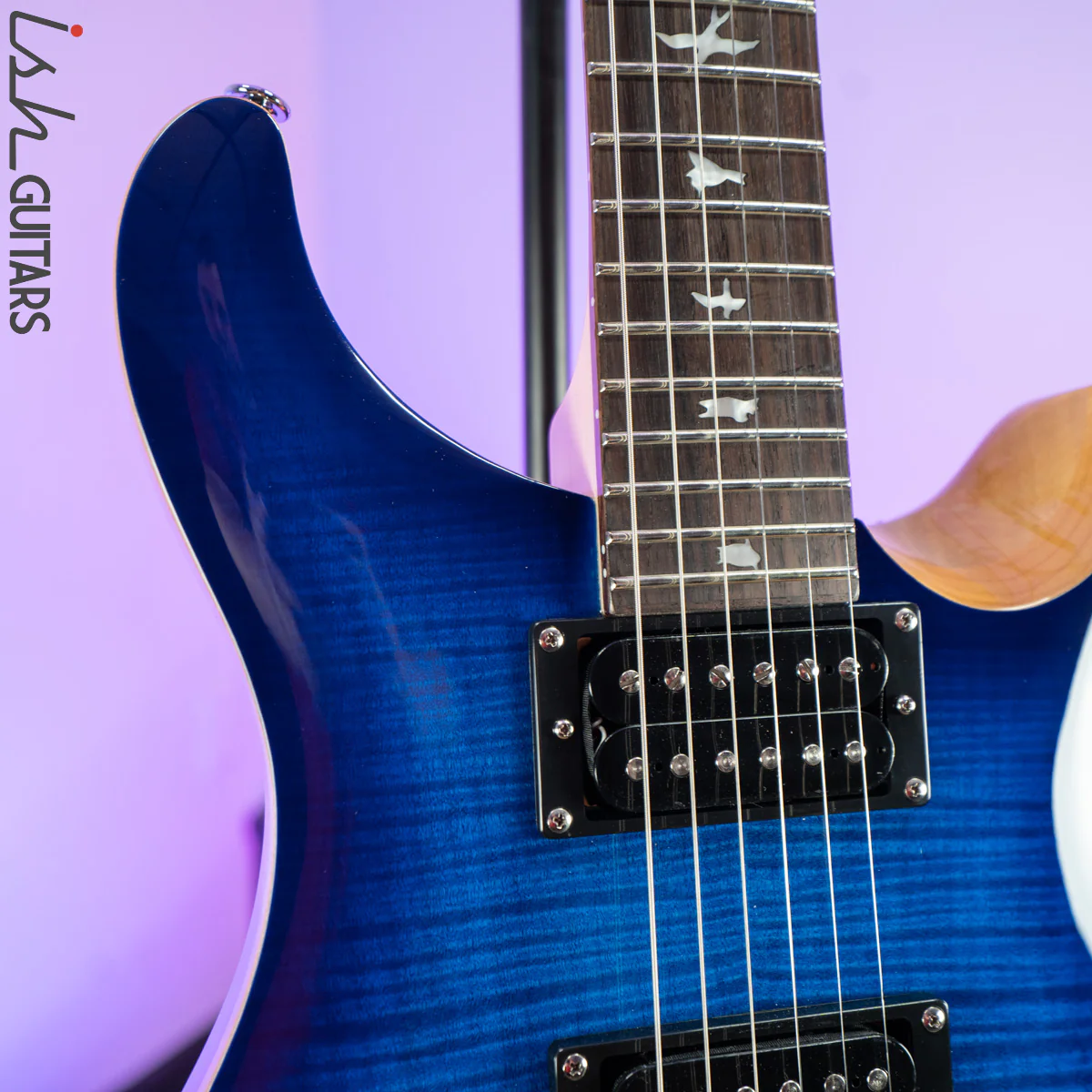 2021 PRS SE Custom 24 Faded Blue Burst - Image 3