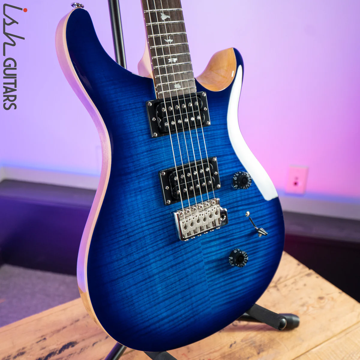 2021 PRS SE Custom 24 Faded Blue Burst - Image 5
