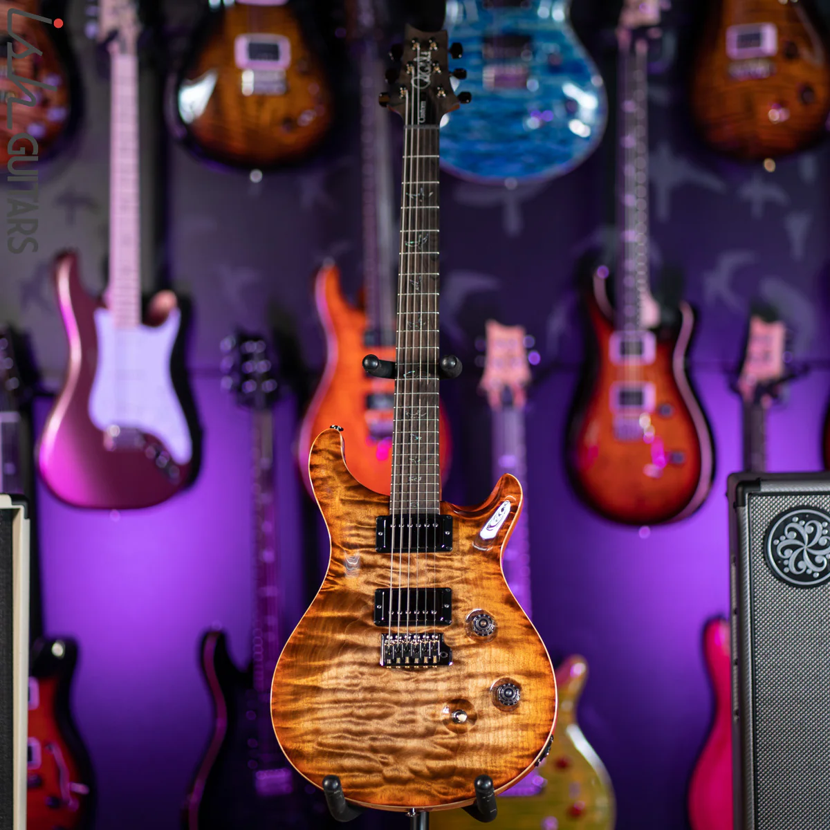 PRS Custom 24 Wood Library Autumn Sky One Piece Quilt 10 Top - Image 2