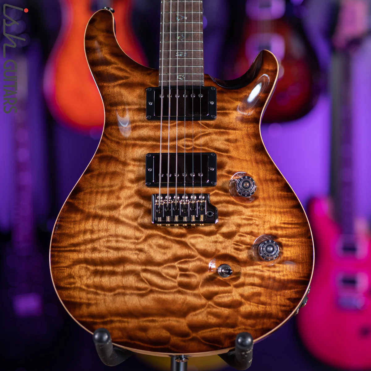 PRS Custom 24 Wood Library Copperhead Burst One Piece Quilt 10 Top