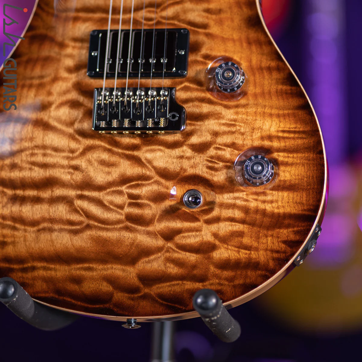 PRS Custom 24 Wood Library Copperhead Burst One Piece Quilt 10 Top - Image 4