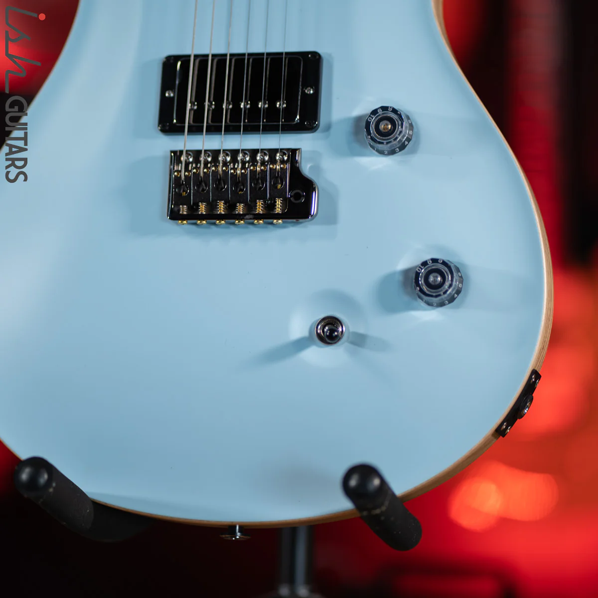 PRS Custom 24 Wood Library Powder Blue Opaque Satin - Image 4