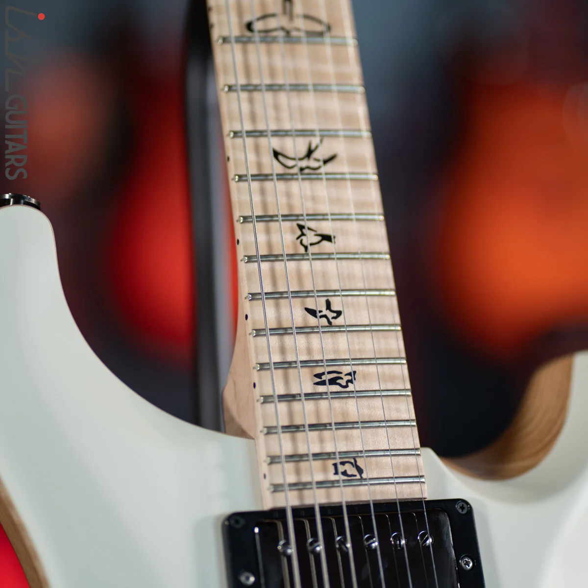 PRS Custom 24 Wood Library Opaque Satin White - Image 5