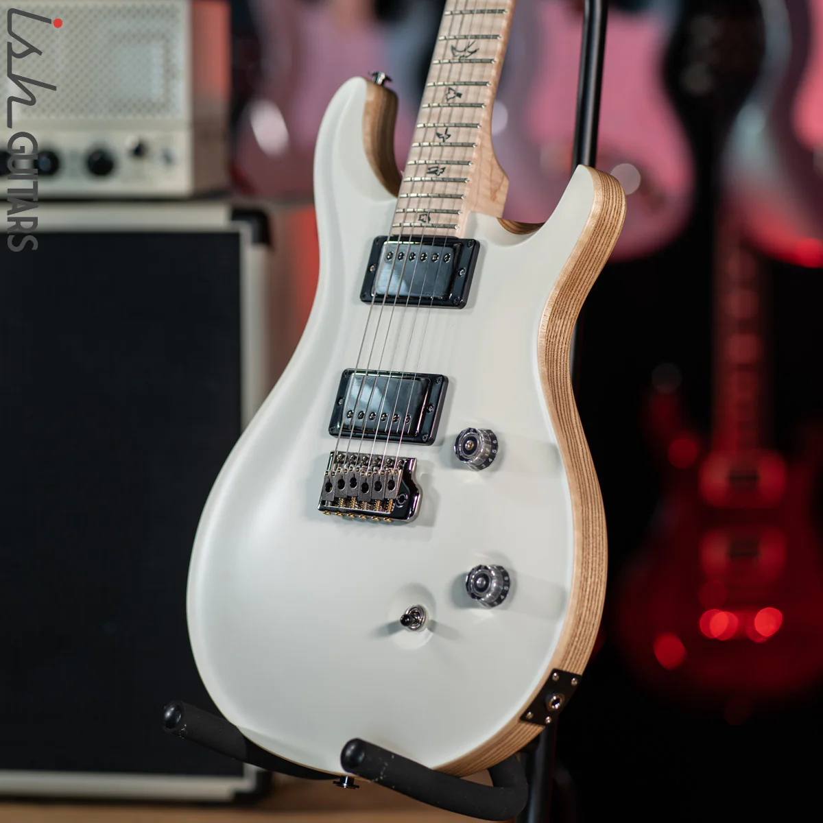 PRS Custom 24 Wood Library Opaque Satin White - Image 7