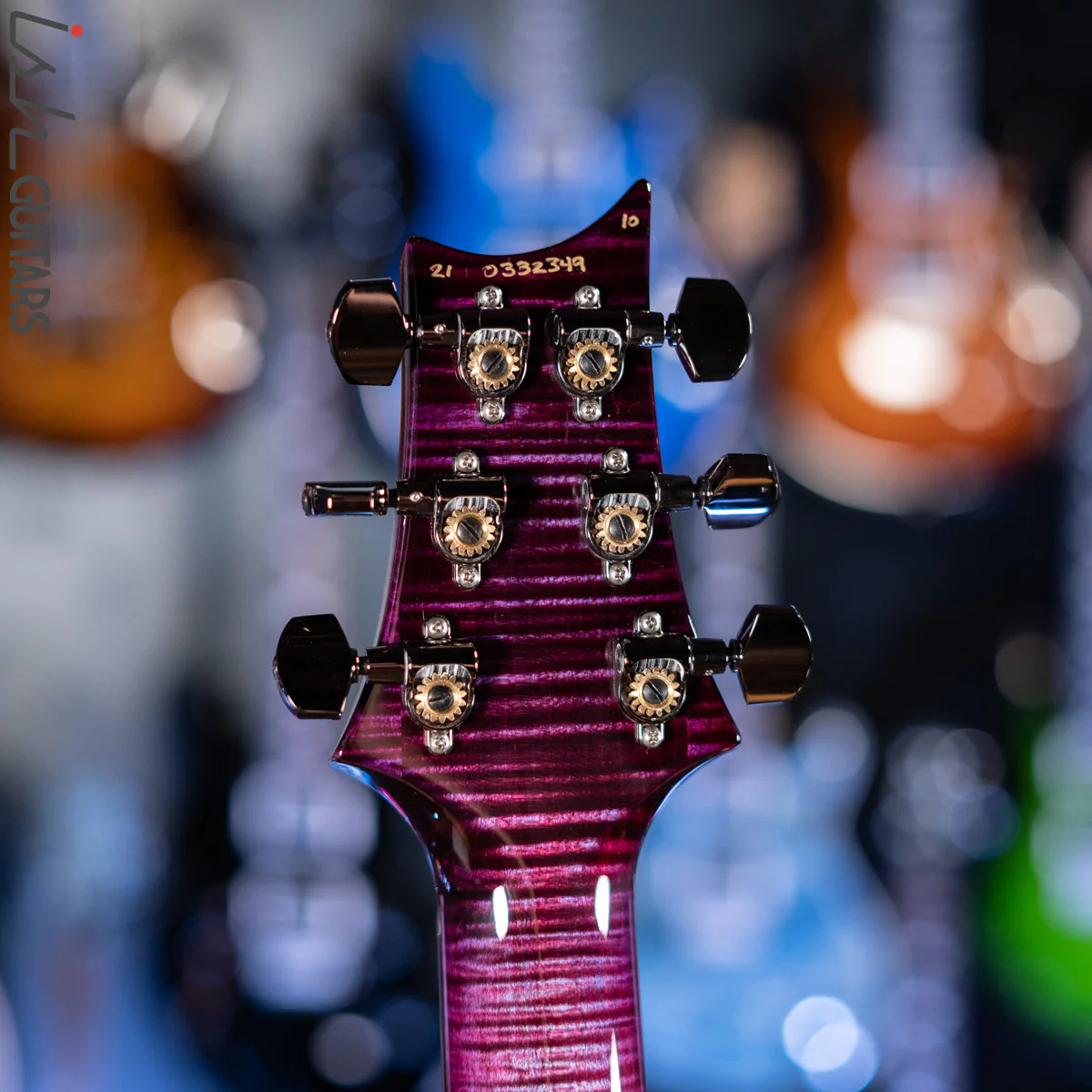 PRS Wood Library Custom 24 Violet Purple Burst 10 Top Quilt Figured Maple Neck - Image 13