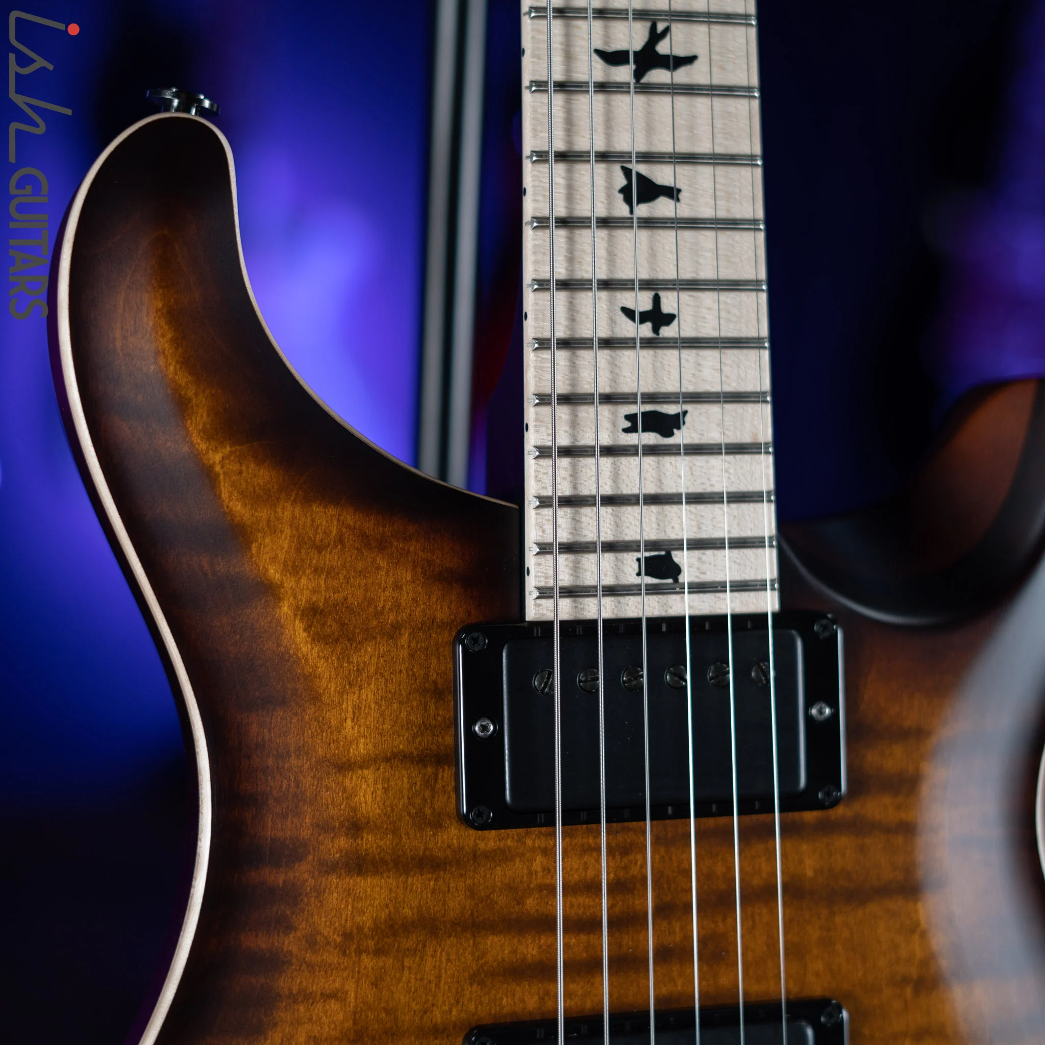 2021 PRS Dustie Waring DW CE 24 Floyd Burnt Amber Smokeburst - Image 3