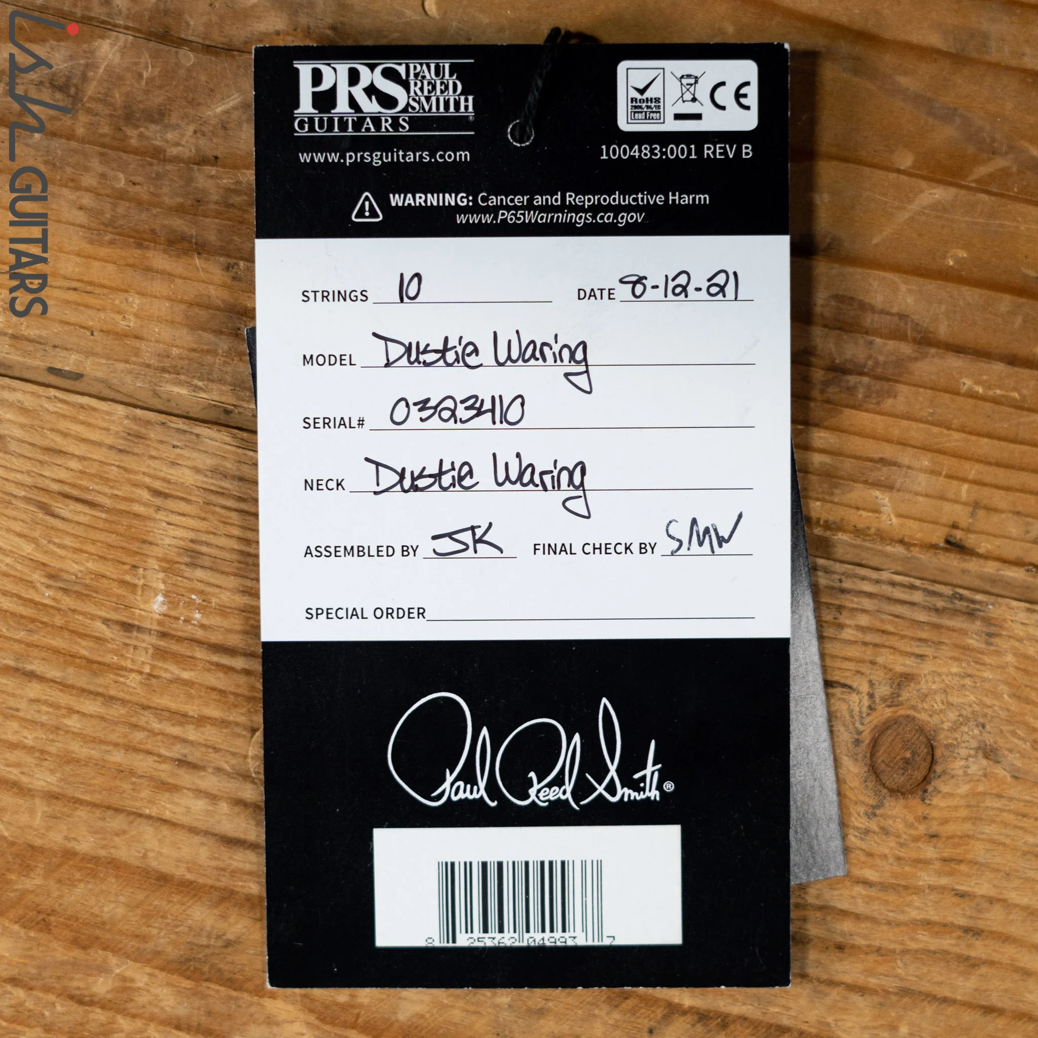 2021 PRS Dustie Waring DW CE 24 Floyd Faded Blue Smokeburst - Image 14