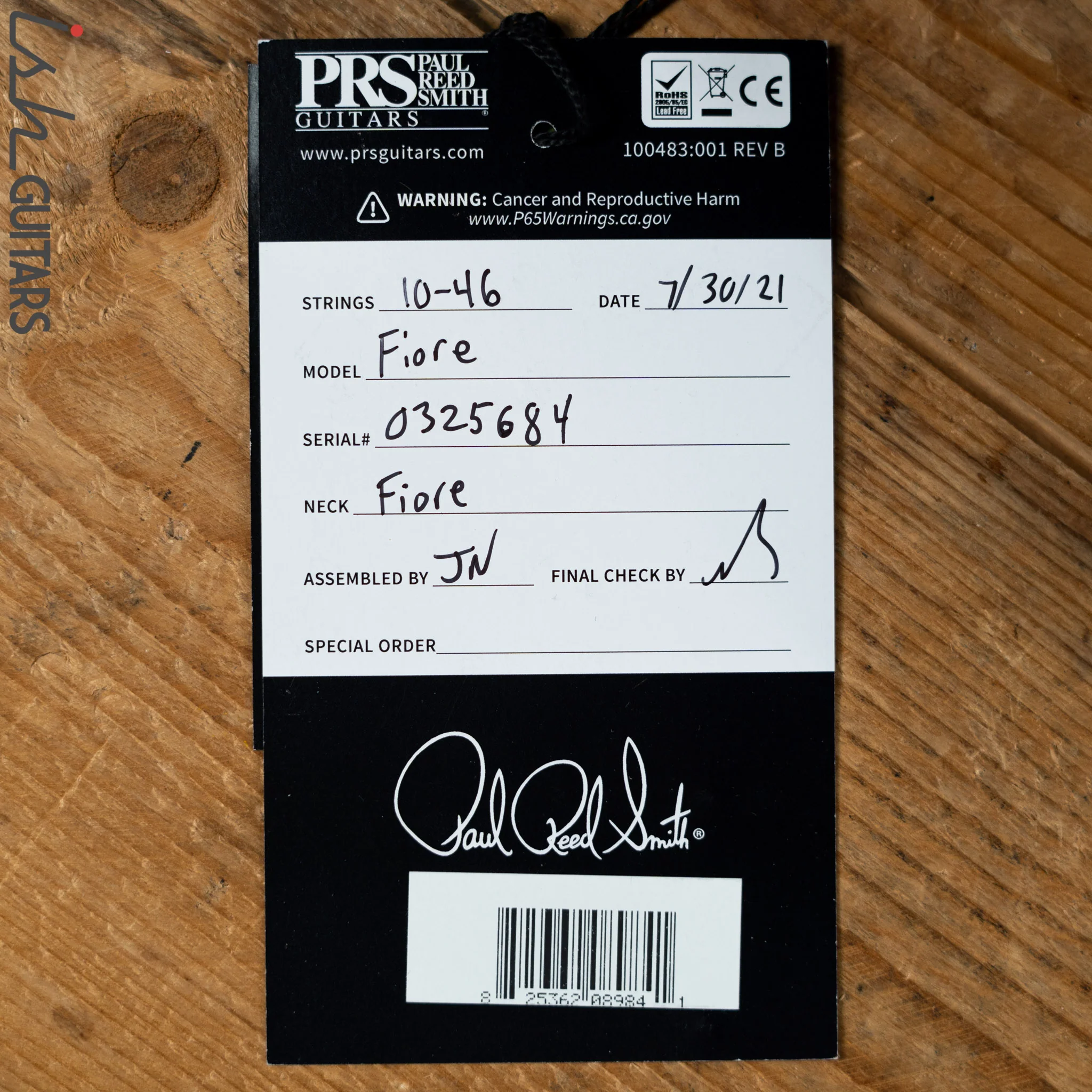 2021 PRS Fiore Mark Lettieri Signature Guitar Amaryllis - Image 15