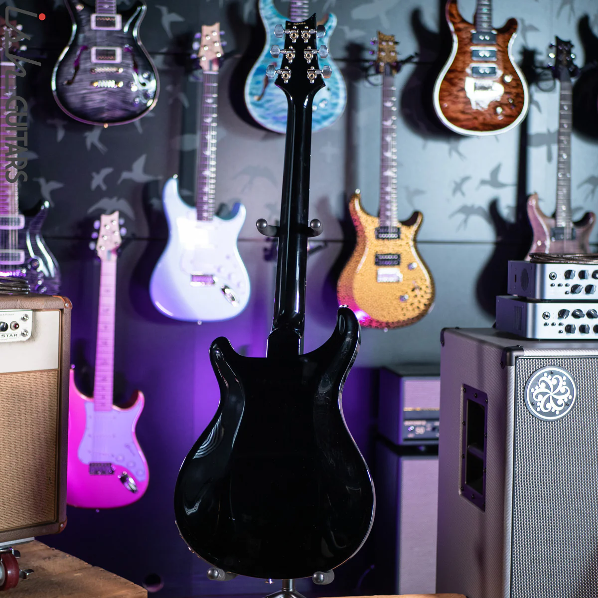 PRS Hollowbody II w/ Piezo Custom Color Amber Smokewrap - Image 8