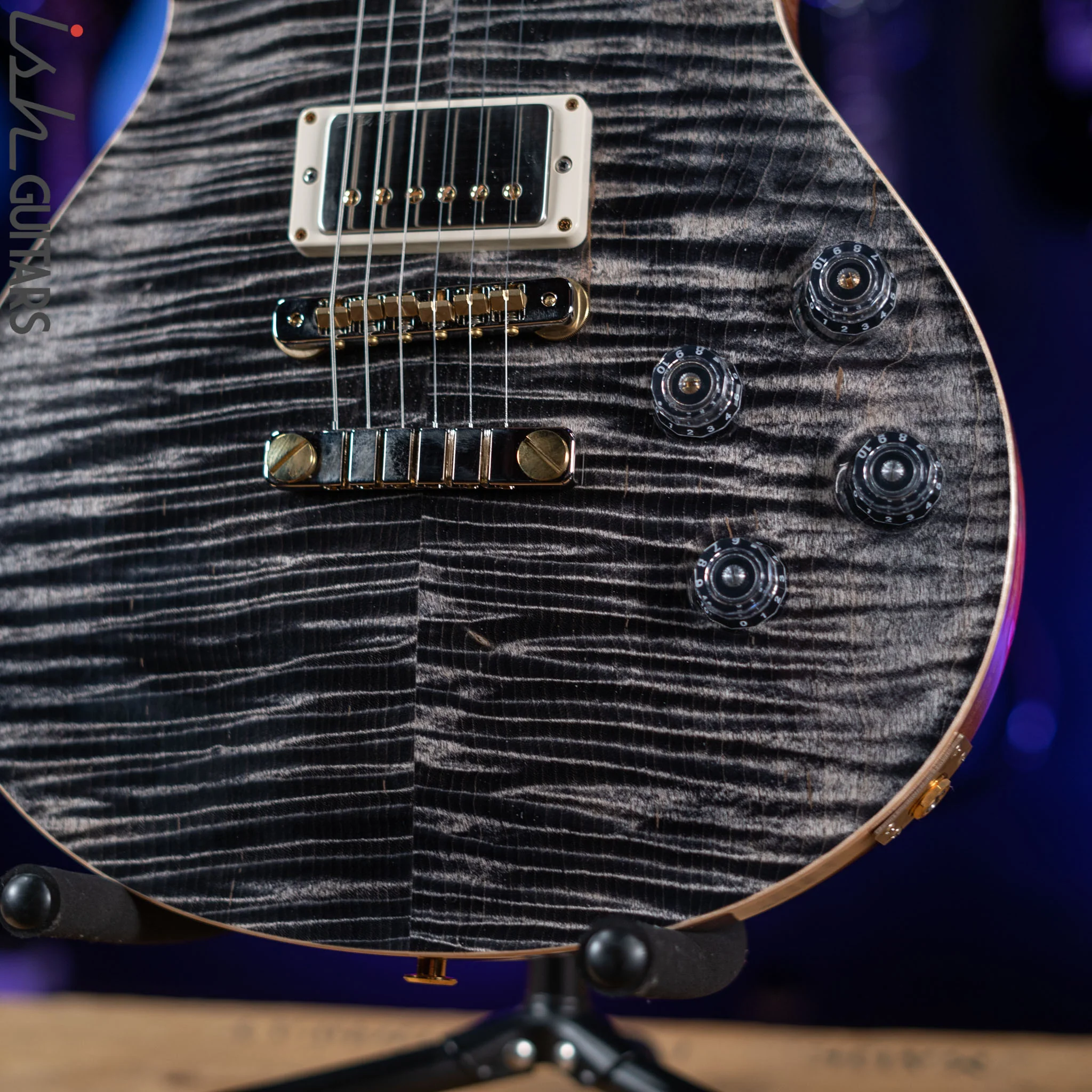 2021 PRS McCarty 594 10-Top Flame Charcoal - Image 4
