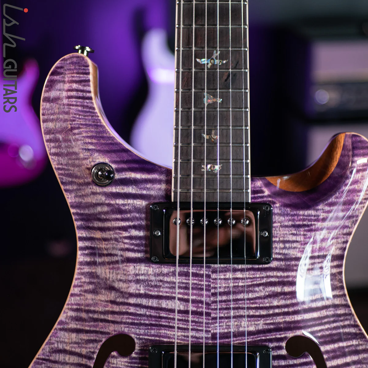 PRS McCarty 594 Hollowbody II Wood Library Faded Purple - Image 3