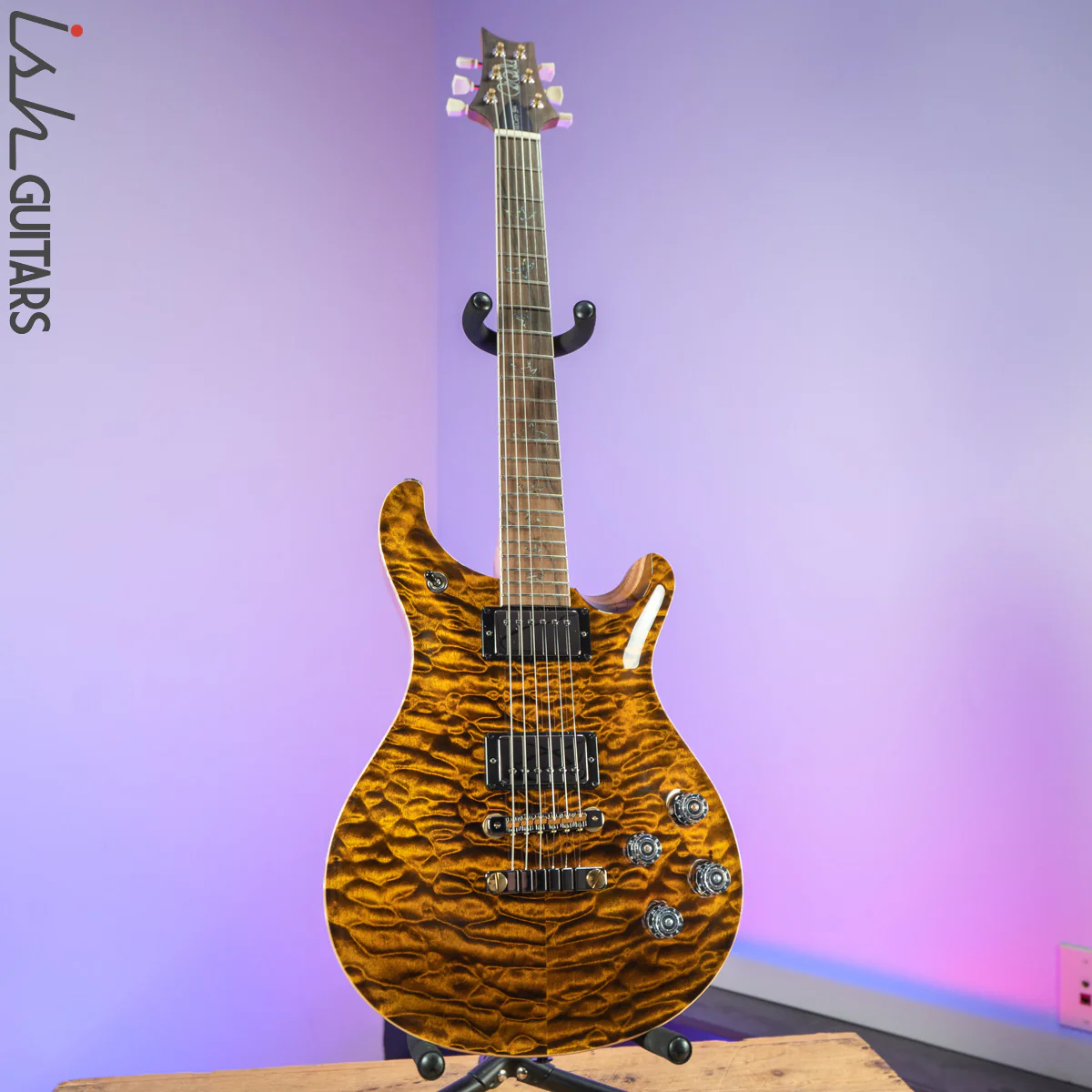 PRS McCarty 594 Wood Library Yellow Tiger 10 Top Quilt - Image 2