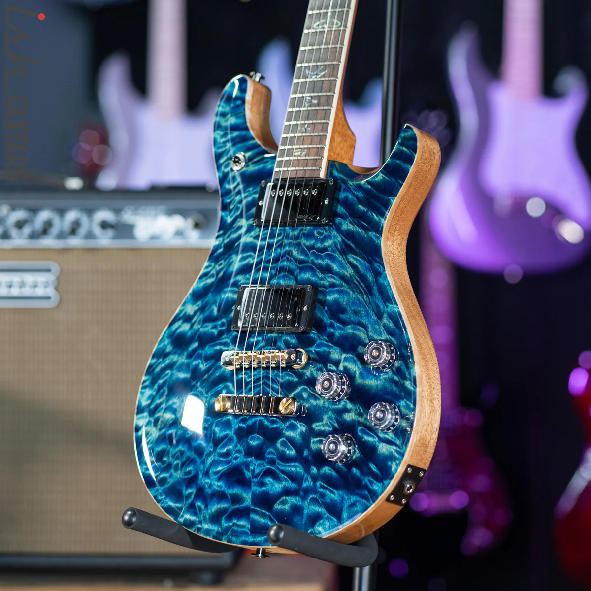 PRS McCarty 594 Wood Library River Blue 10 Top Quilt - Image 5